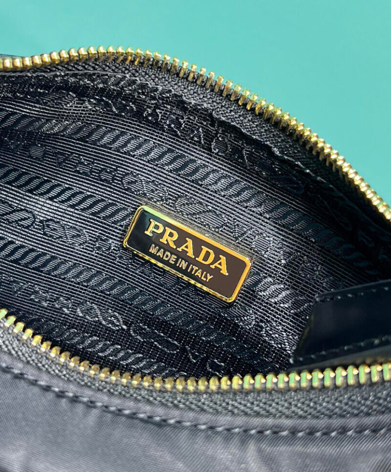 Prada Re-Nylon And Brushed Leather Mini-bag 1BC198 Black